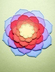 Vivid Bloom Stitched Layer Set