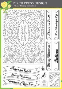 Christmas Ornament and Labels clear stamp set