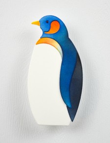 Block Print Superb Penguin
