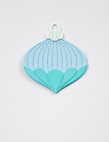 Block Print Petal Ornament