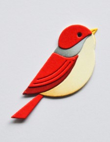 Block Print Fine Finch