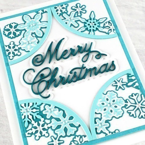 Handwritten Merry Christmas and Outline