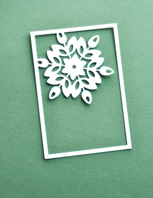 Mini Snowflake Frame Layer Set