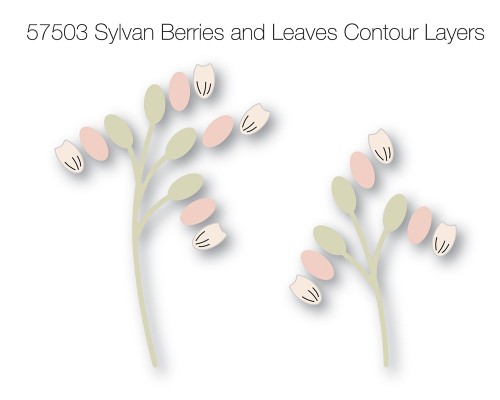 Sylvan Berries and Leaves Contour Layers
