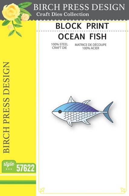 Block Print Ocean Fish