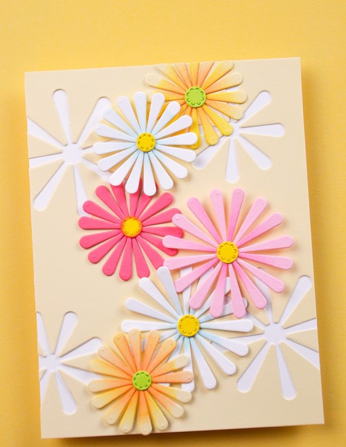 Block Print Daisy Flower