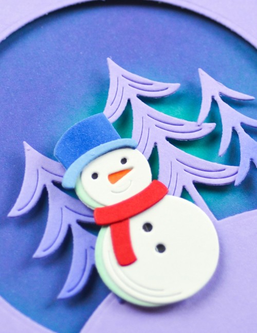 Shown with 57647 Block Print Debonair Snowman