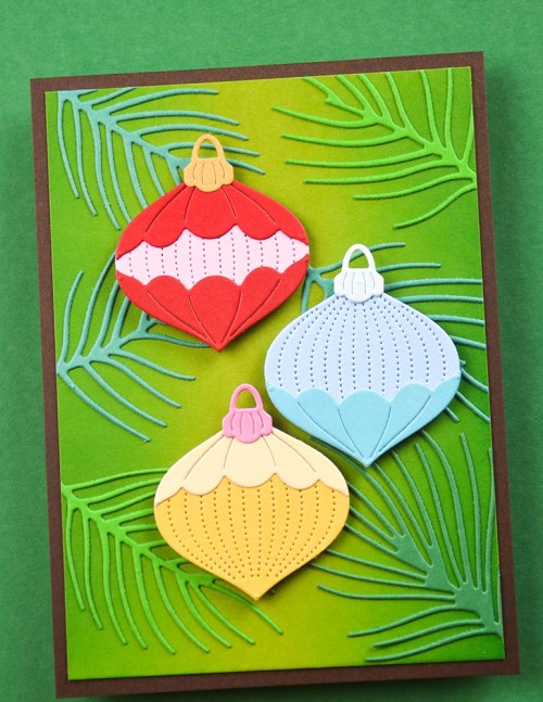 Shown with 57655 Block Print Petal Ornament