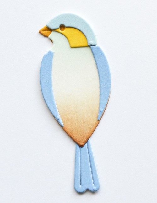 Block Print Sleek Bird