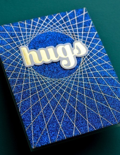 Hugs Sugar Script Hot Foil Plate and Die Set